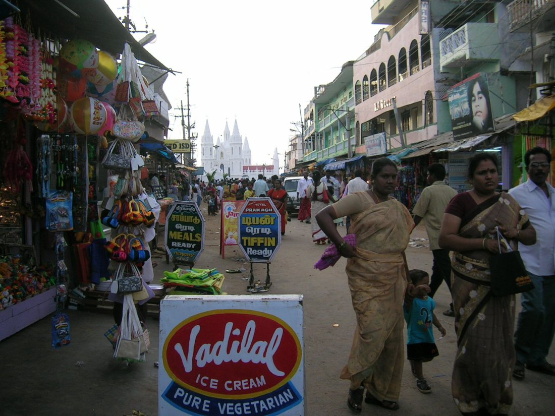 View of Cathedral from bazaar