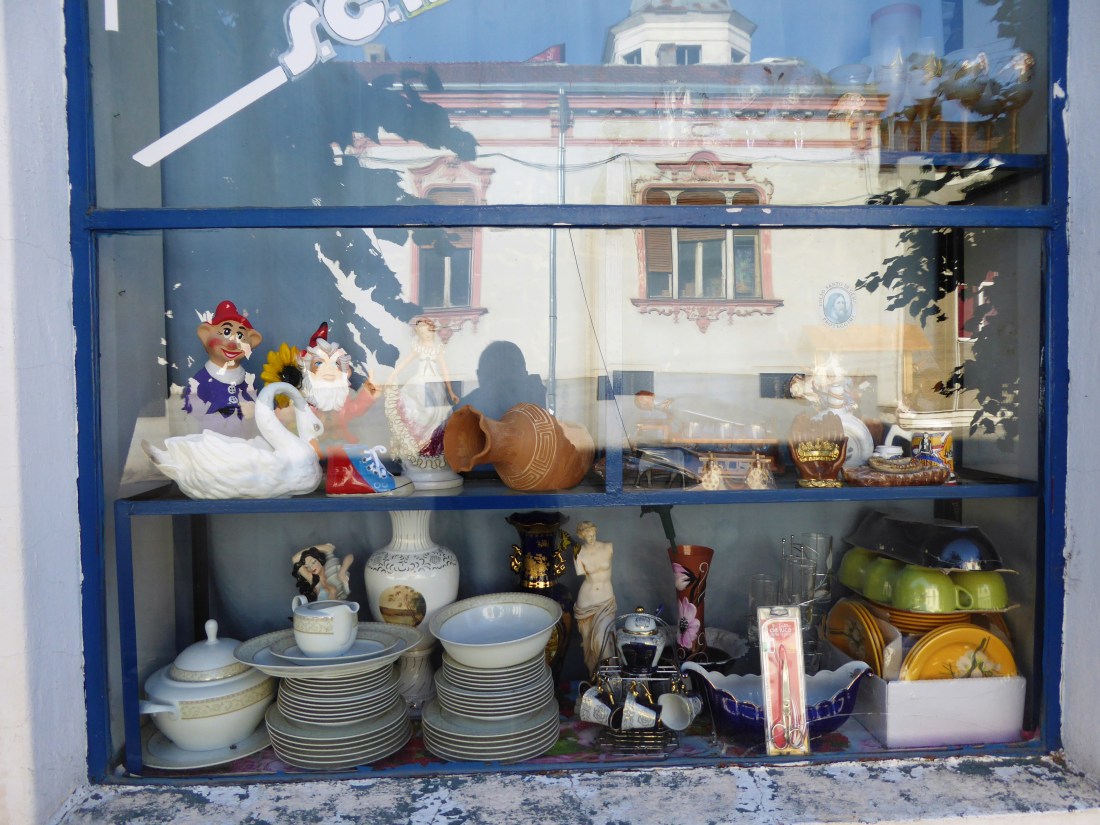 Shop front on a cold and sunny Sunday morning