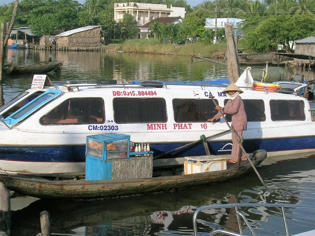 By boat in the Mekong Delta, South Vietnam, 2006