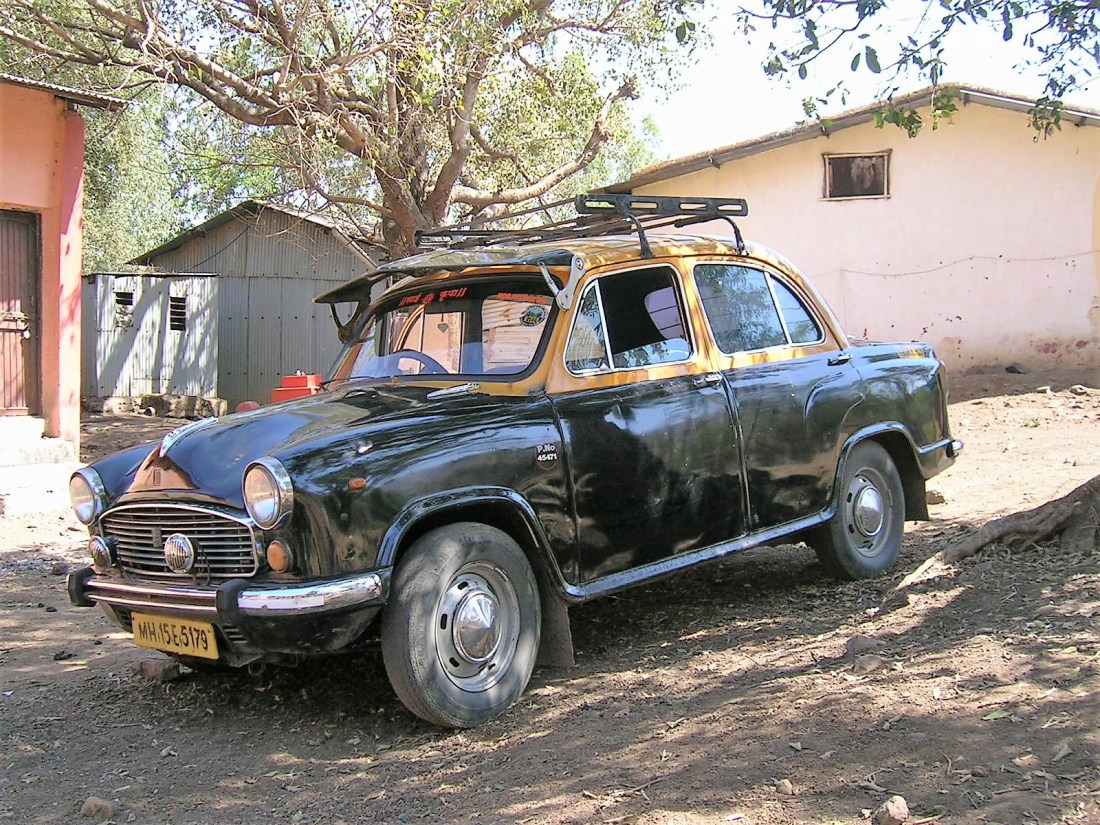 'Ambassador' taxi, India, 2009